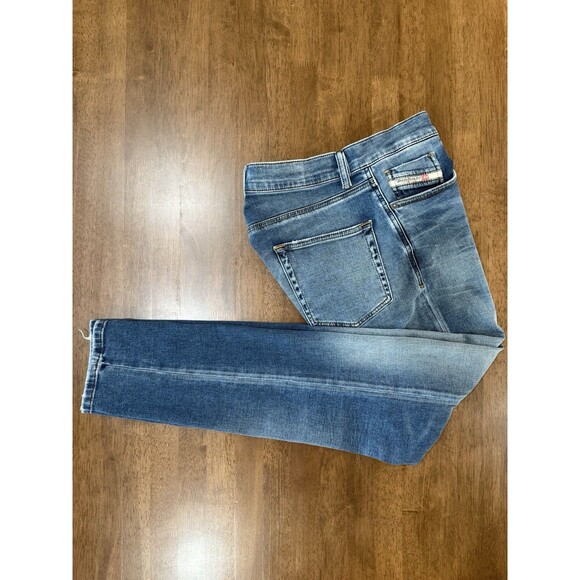 Diesel D-Strukt-R-NE Jeans Size 30 Blue Wash Tapered Slim Fit Stretch Denim - Picture 1 of 11